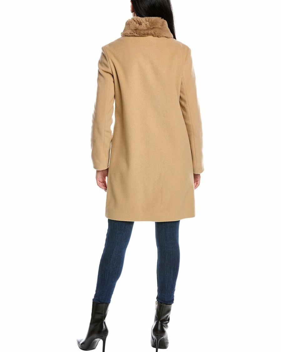 * | Women Cinzia Rocca Icons Wool & Cashmere-Blend Coat Beige