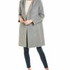 * | Women Cinzia Rocca Icons Hooded Wool & Alpaca-Blend Coat Grey