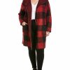 * | Women Joseph A. Plus Draped Open Cardigan Red