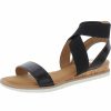 * | Dv By Dolce Vita Flippa Womens Slip On Ankle Strap Wedge Sandals Black