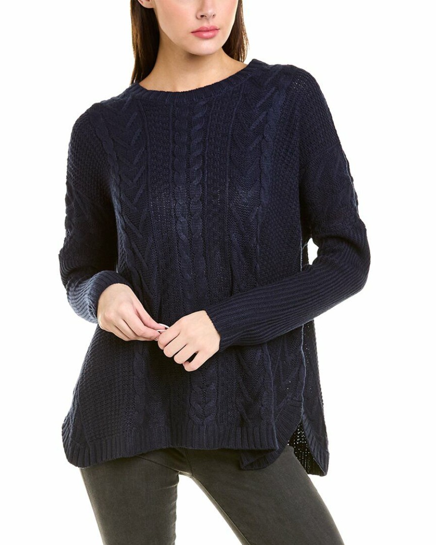 * | Joseph A. Women Joseph A Boyfriend Sweater Blue