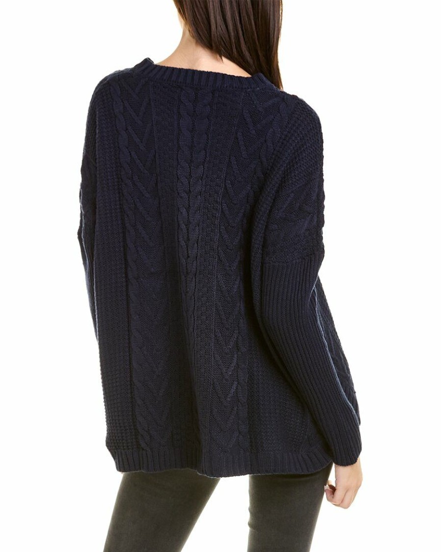 * | Joseph A. Women Joseph A Boyfriend Sweater Blue