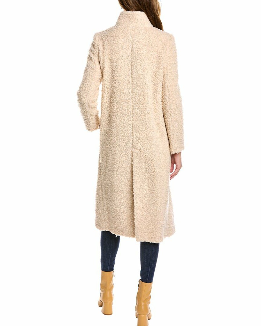 * | Women Cinzia Rocca Icons Wool-Blend Teddy Coat White