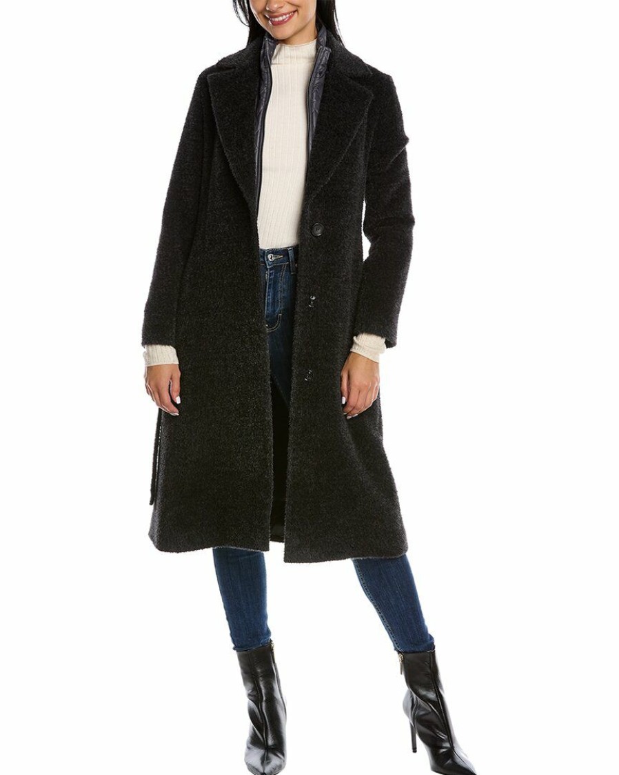 * | Women Cinzia Rocca Icons Wool & Alpaca-Blend Coat Grey