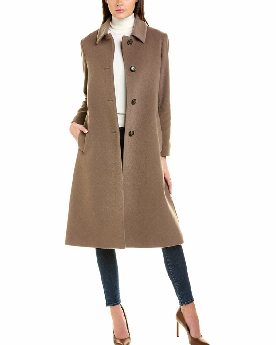 * | Women Cinzia Rocca Icons Wool & Cashmere-Blend Coat Grey