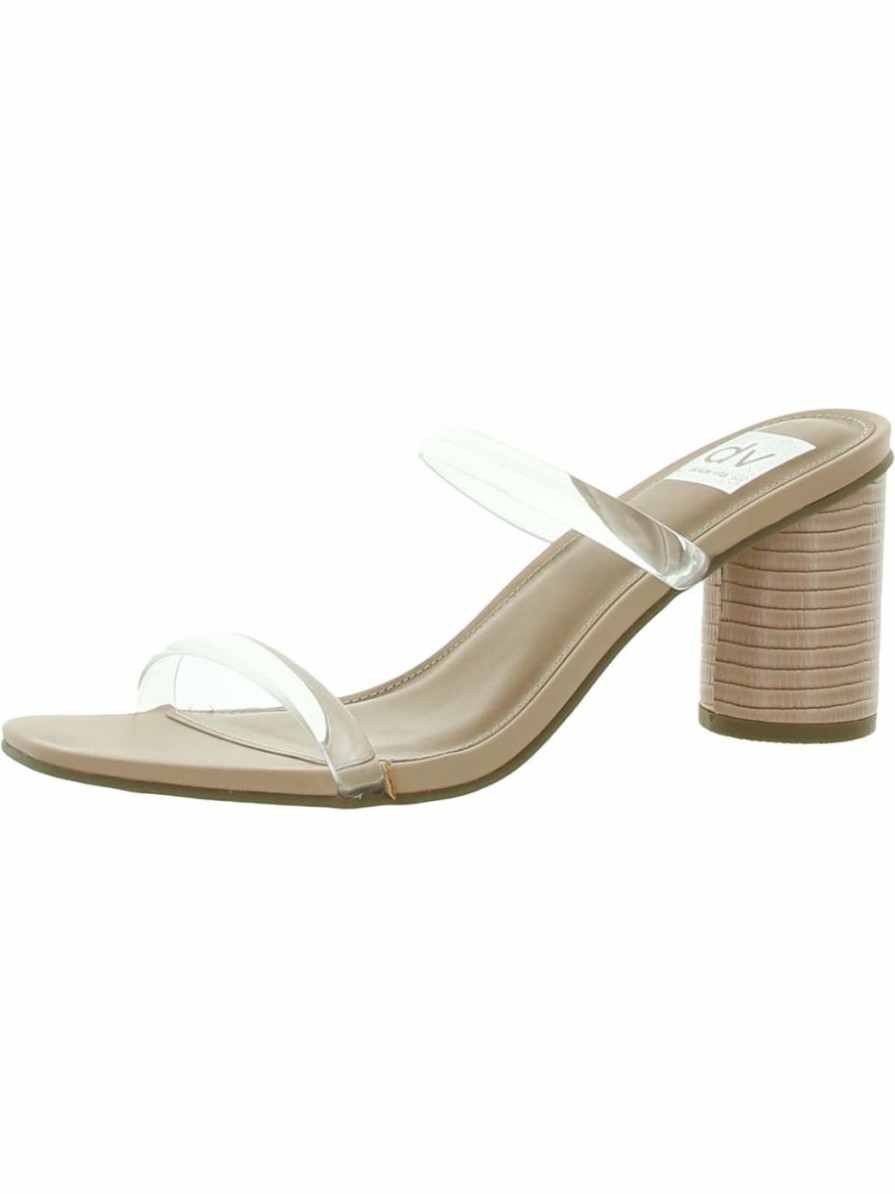 * | Dv By Dolce Vita Merrick Womens Embossed Two Strap Mules Clear