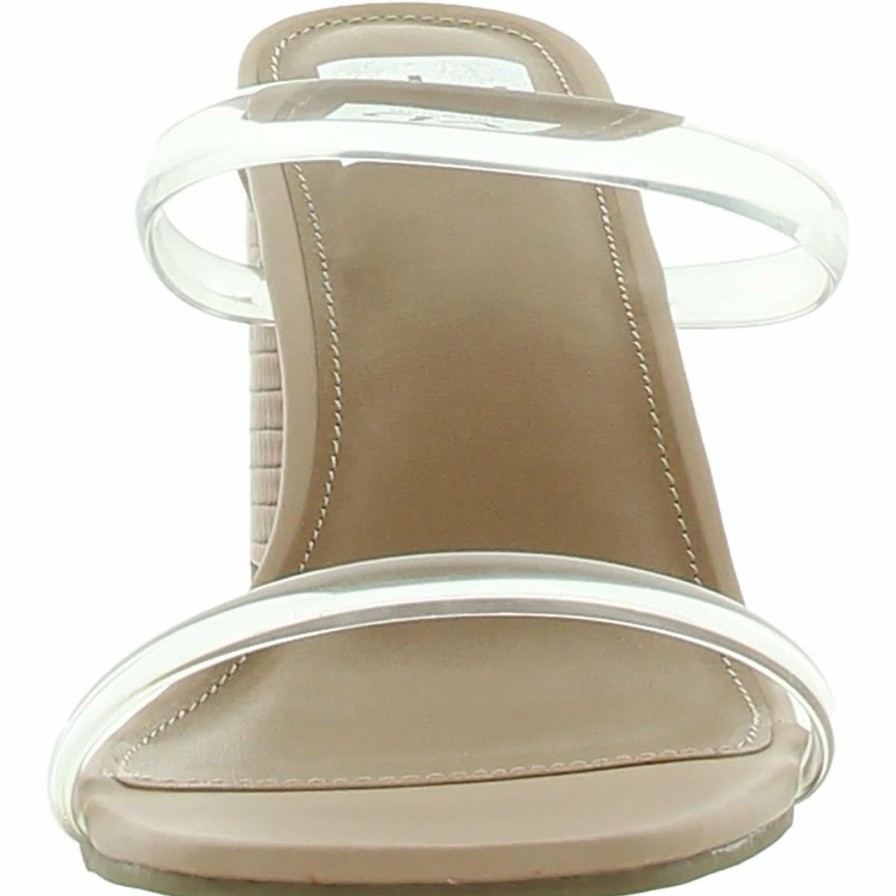 * | Dv By Dolce Vita Merrick Womens Embossed Two Strap Mules Clear