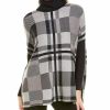 * | Joseph A. Women Joseph A Printed Poncho Brown