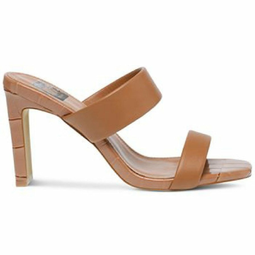 * | Dv By Dolce Vita Selsta Womens Slip On Sandals Heels Toffee