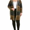 * | Women Joseph A. Plus Hooded Cardigan Brown