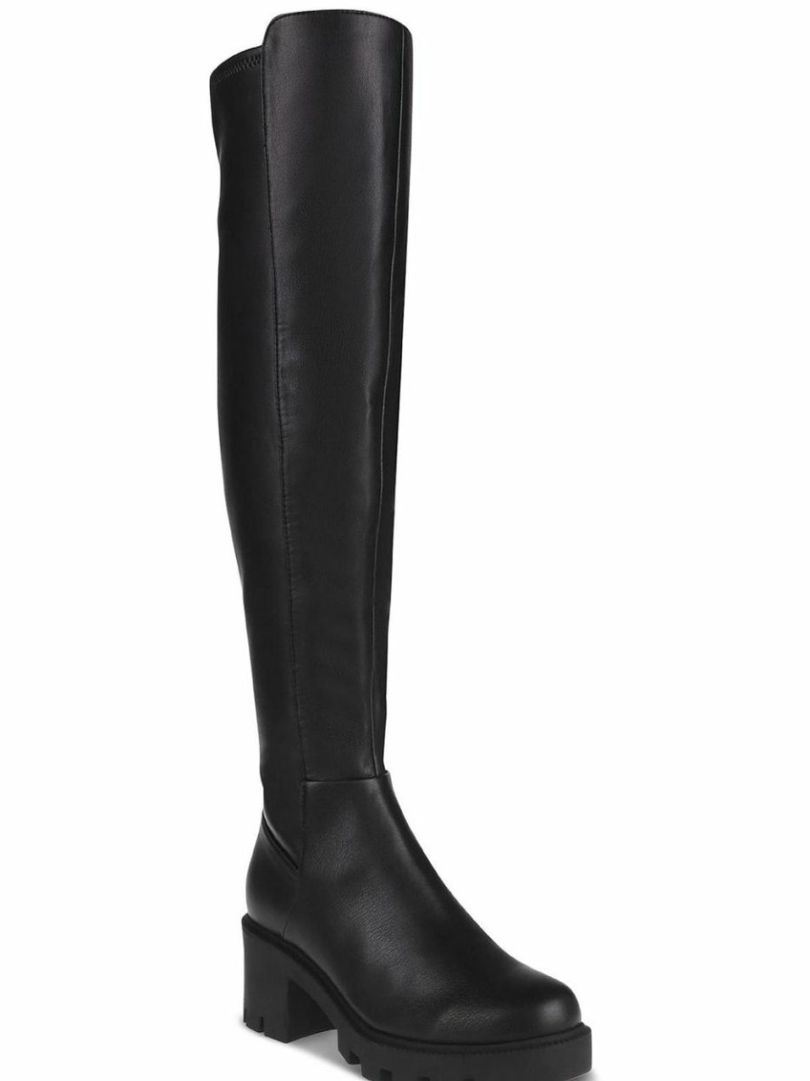 * | Dv By Dolce Vita Nicolette Womens Tall Round Toe Over-The-Knee Boots Black